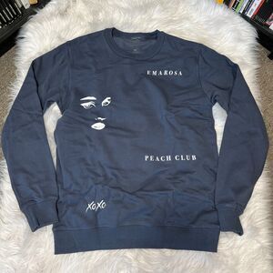 EMAROSA PEACH CLUB / WELCOME TO THE CLUB SWEATSHIRT SLATE BLUE MERCH MDNY